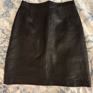 Genuine Vintage Leather Mini Skirt